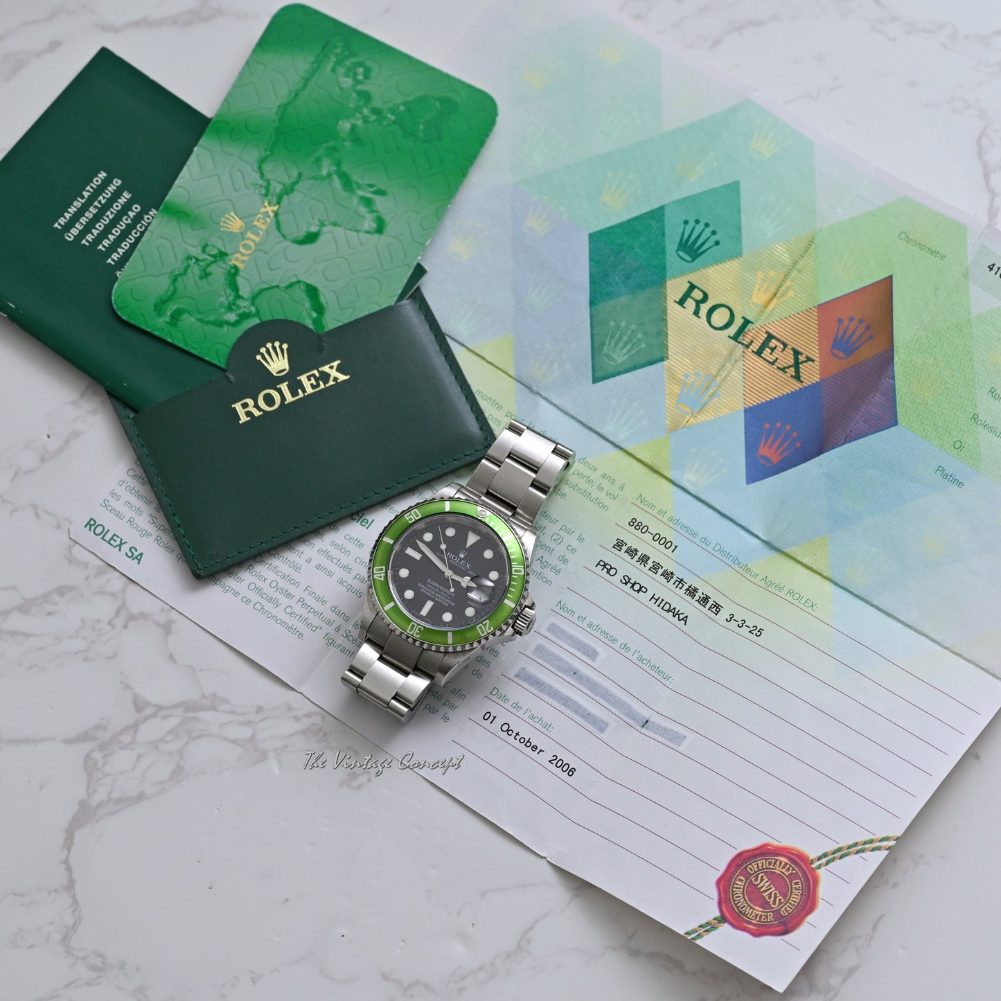 Rolex Steel Submariner 50th Anniversary with Original Paper Ref. 16610LV  (On Hold)