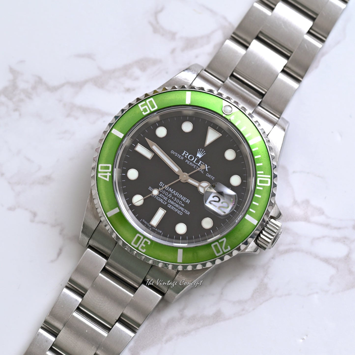 Rolex Steel Submariner 50th Anniversary with Original Paper Ref. 16610LV  (On Hold)