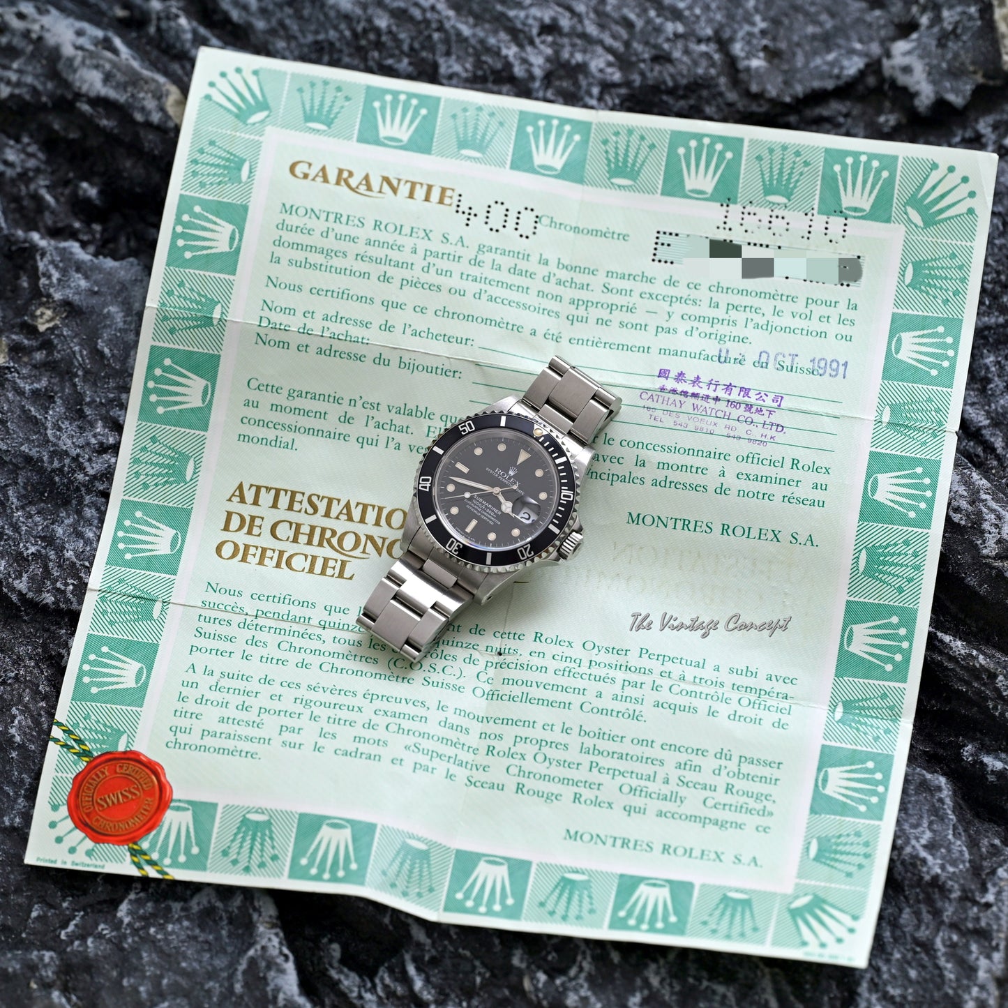 Rolex Steel Submariner Date with paper Ref. 16610