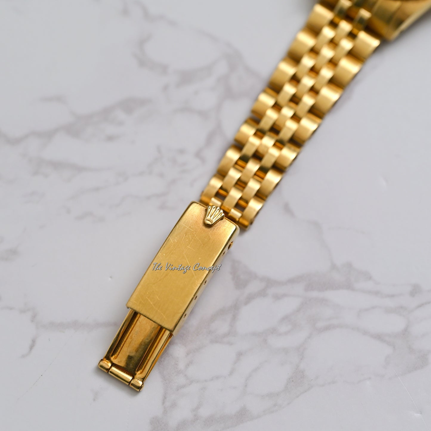 Rolex 18K Yellow Gold Lady Datejust Lapis stone dial w/ Yellow Gold Jubilee Bracelet Ref. 6917
