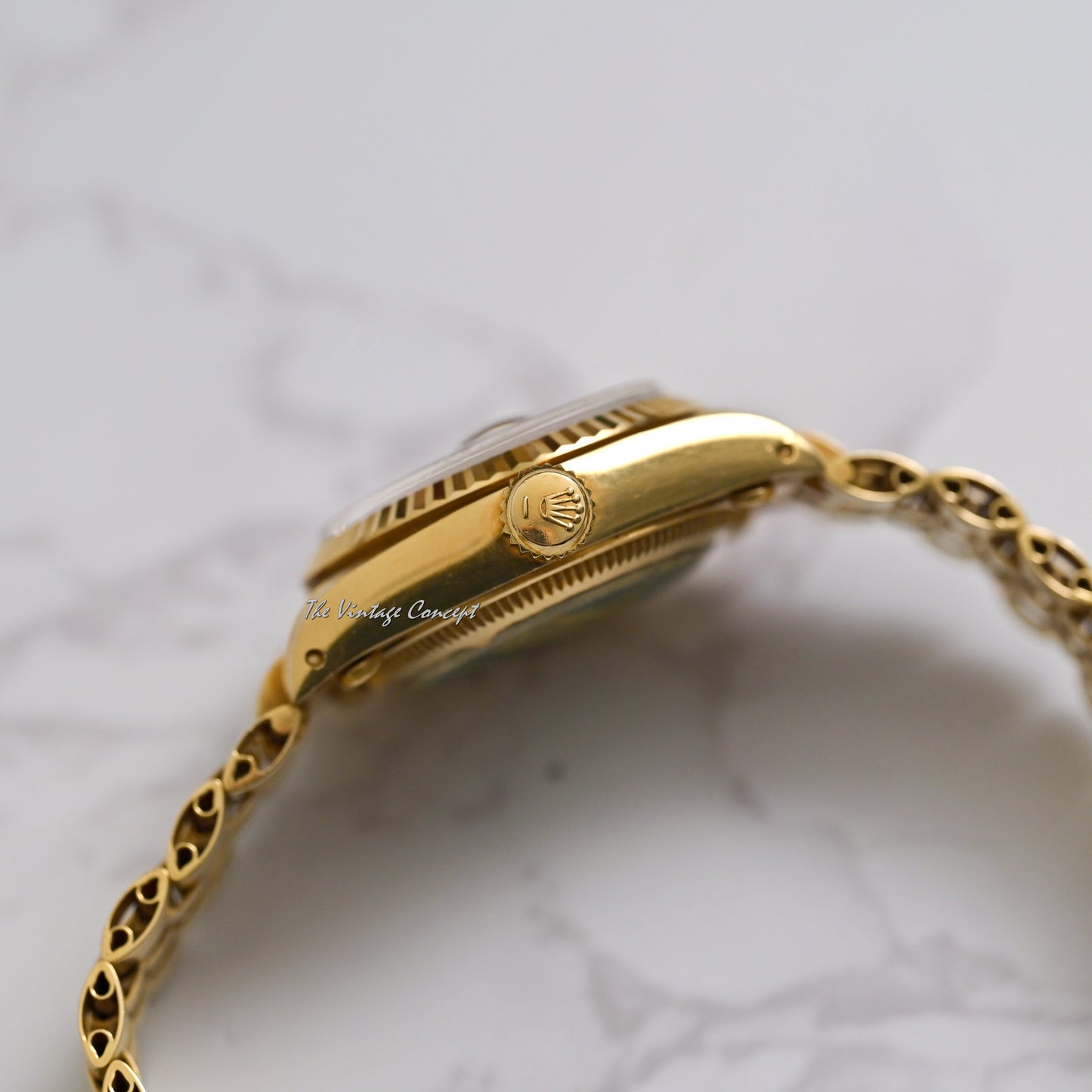 Rolex 18K Yellow Gold Lady Datejust Lapis stone dial w/ Yellow Gold Jubilee Bracelet Ref. 6917