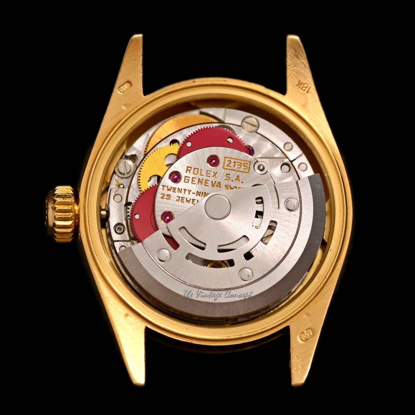 Rolex 18K Yellow Gold Lady Datejust Tiger-eyes stone dial Ref. 69178