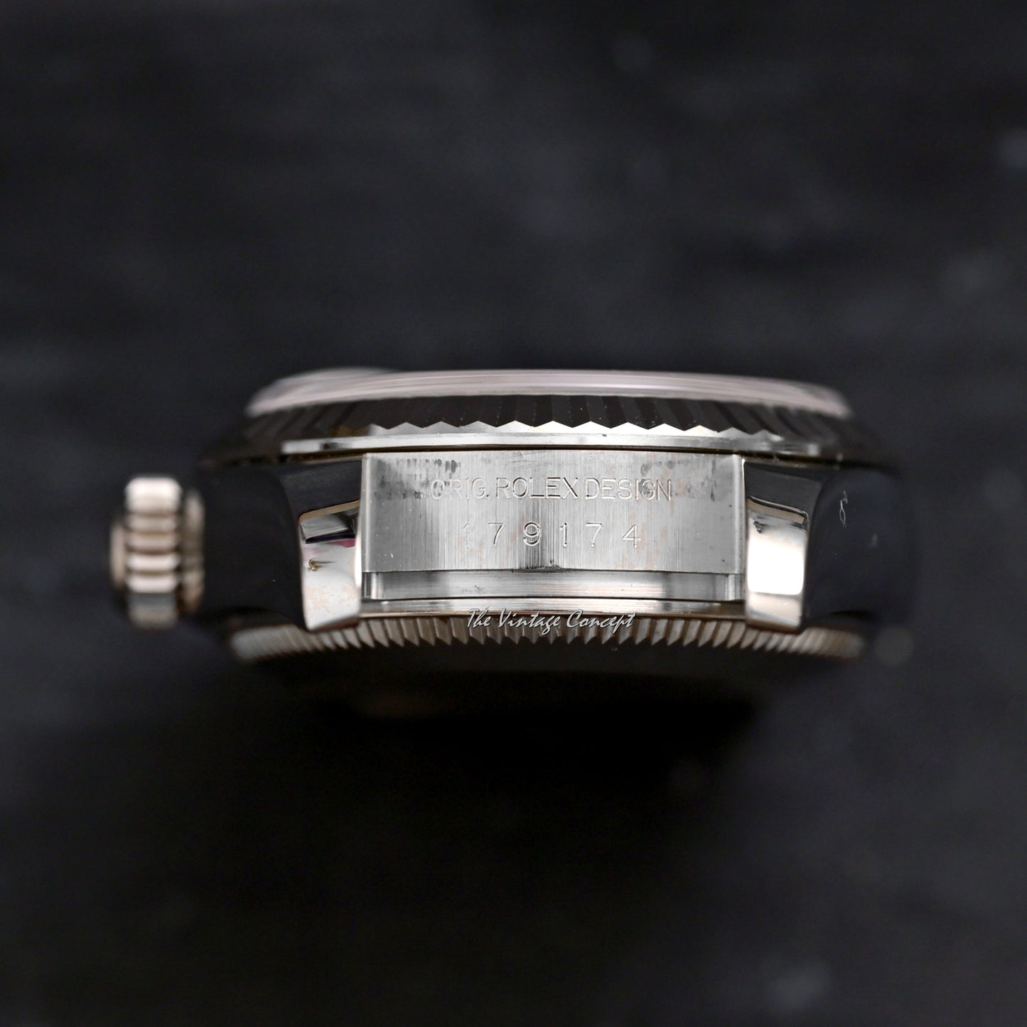 Rolex Steel Lady Datejust Ombre Blue Dial with Diamond Indexes Ref. 179174