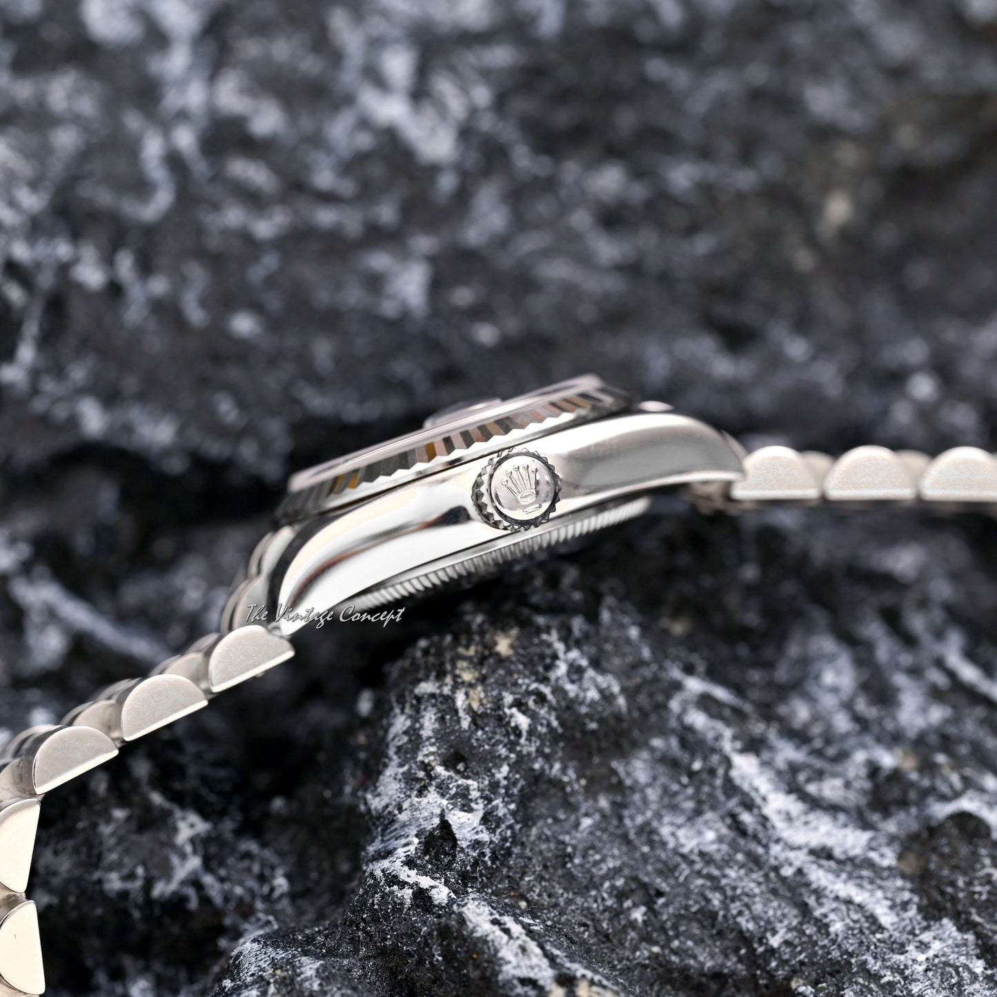 Rolex Steel Lady Datejust Ombre Blue Dial with Diamond Indexes Ref. 179174