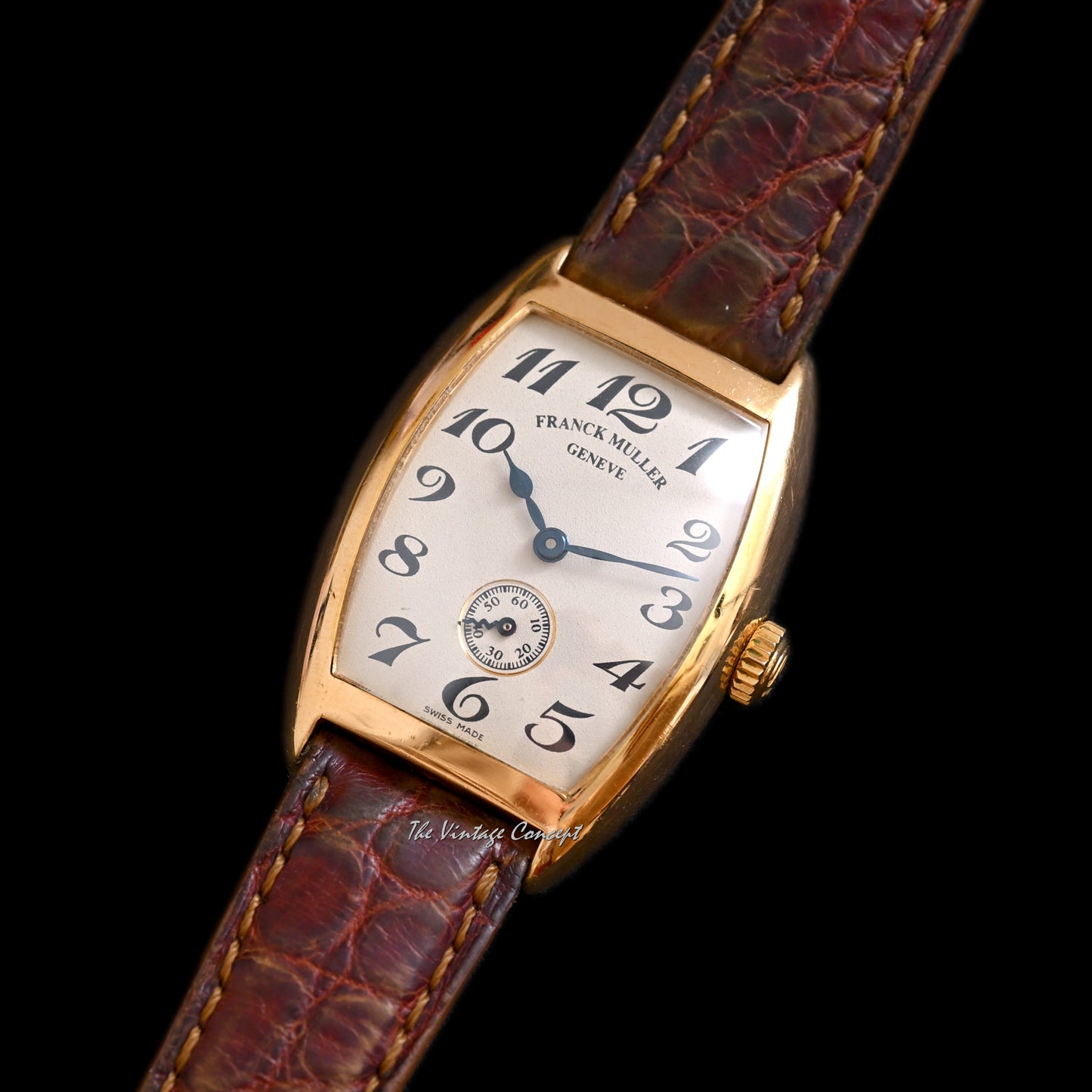 Franck Muller 18K Rose Gold Torture Manual Wind w/ original buckle & strap Ref. 1750/S6/PM