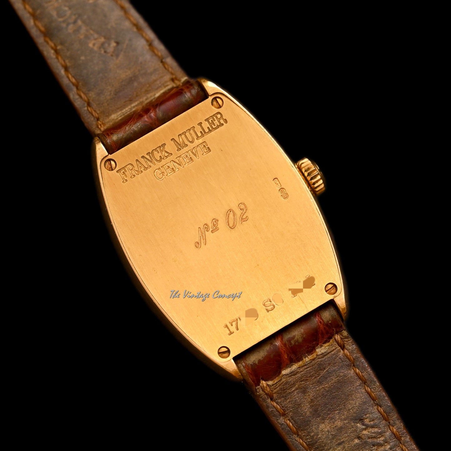 Franck Muller 18K Rose Gold Torture Manual Wind w/ original buckle & strap Ref. 1750/S6/PM