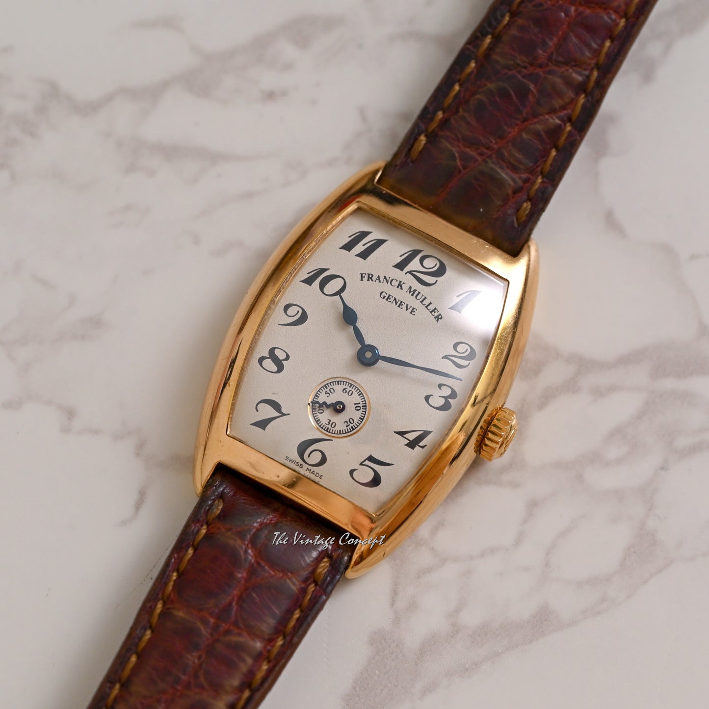Franck Muller 18K Rose Gold Torture Manual Wind w/ original buckle & strap Ref. 1750/S6/PM