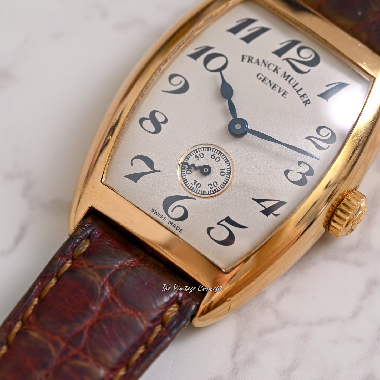 Franck Muller 18K Rose Gold Torture Manual Wind w/ original buckle & strap Ref. 1750/S6/PM