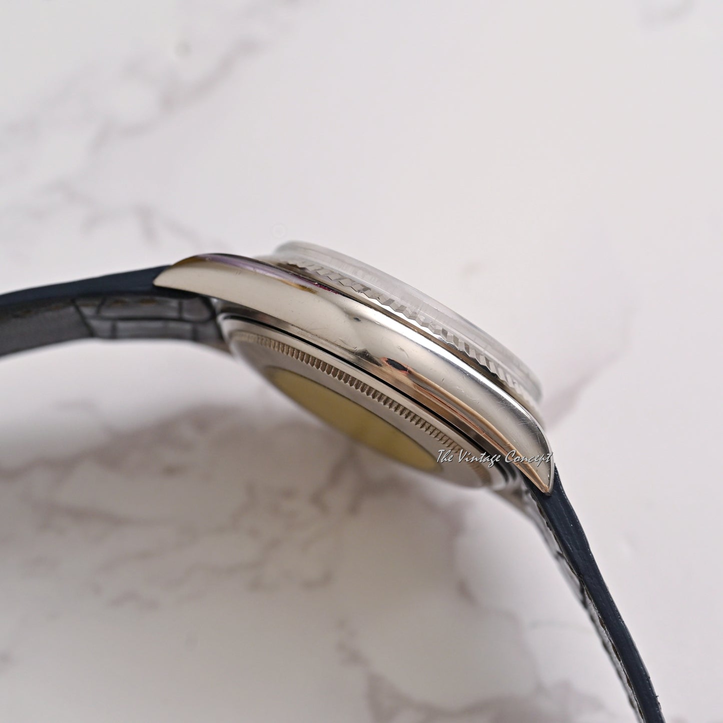 Rolex 18K White Gold Day-Date Silver Dial with Diamond Indexes Ref. 1803