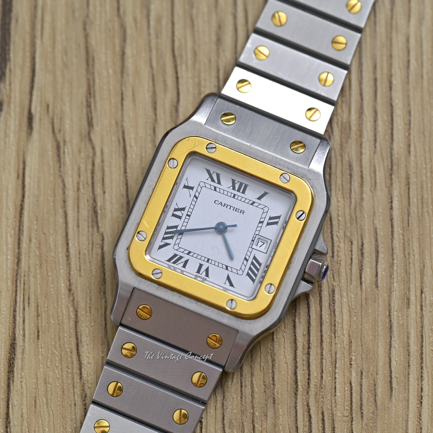 Cartier Two-Tone 18K Yellow Gold & Stainless Steel Santos Date Automatic Ref. 2961