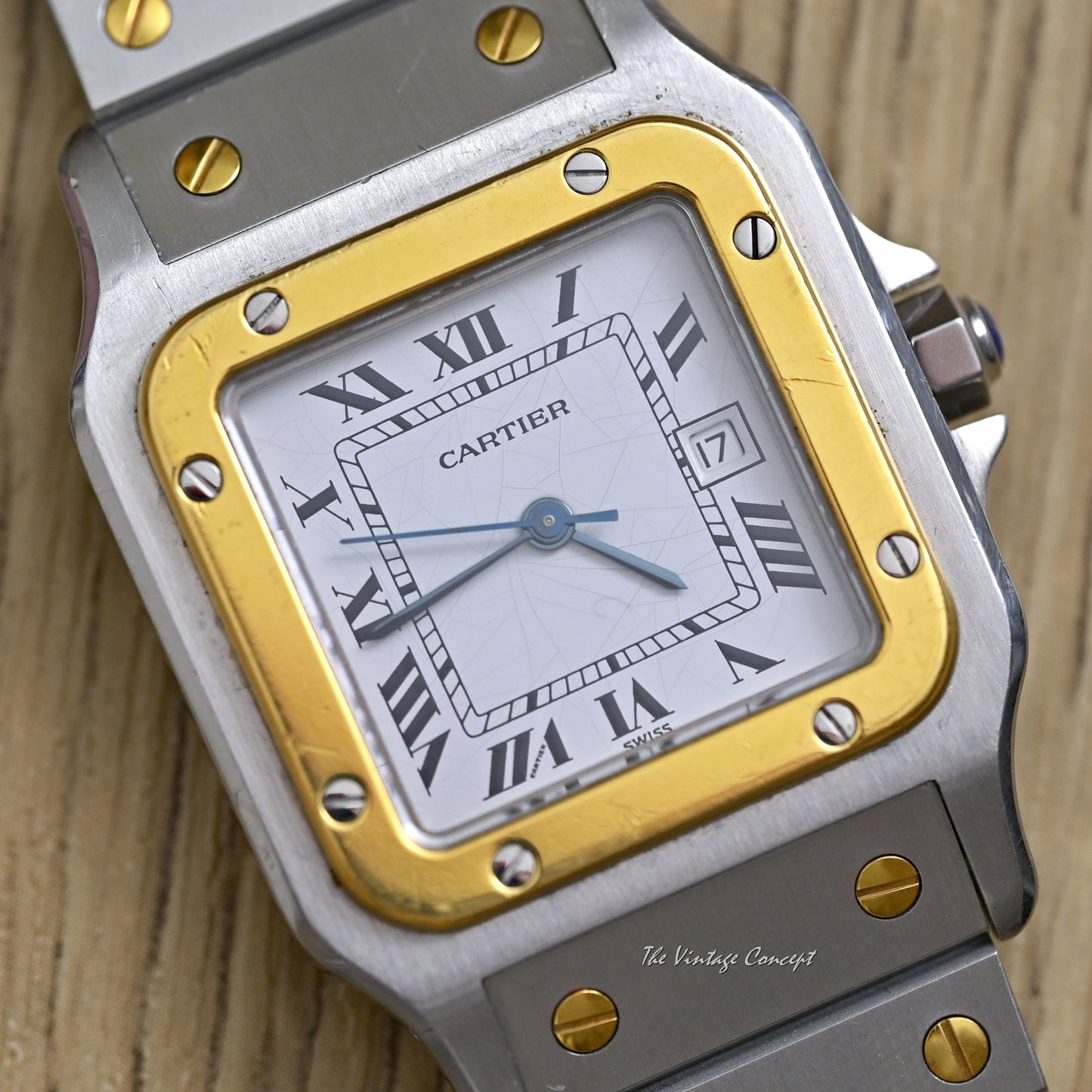 Cartier Two-Tone 18K Yellow Gold & Stainless Steel Santos Date Automatic Ref. 2961