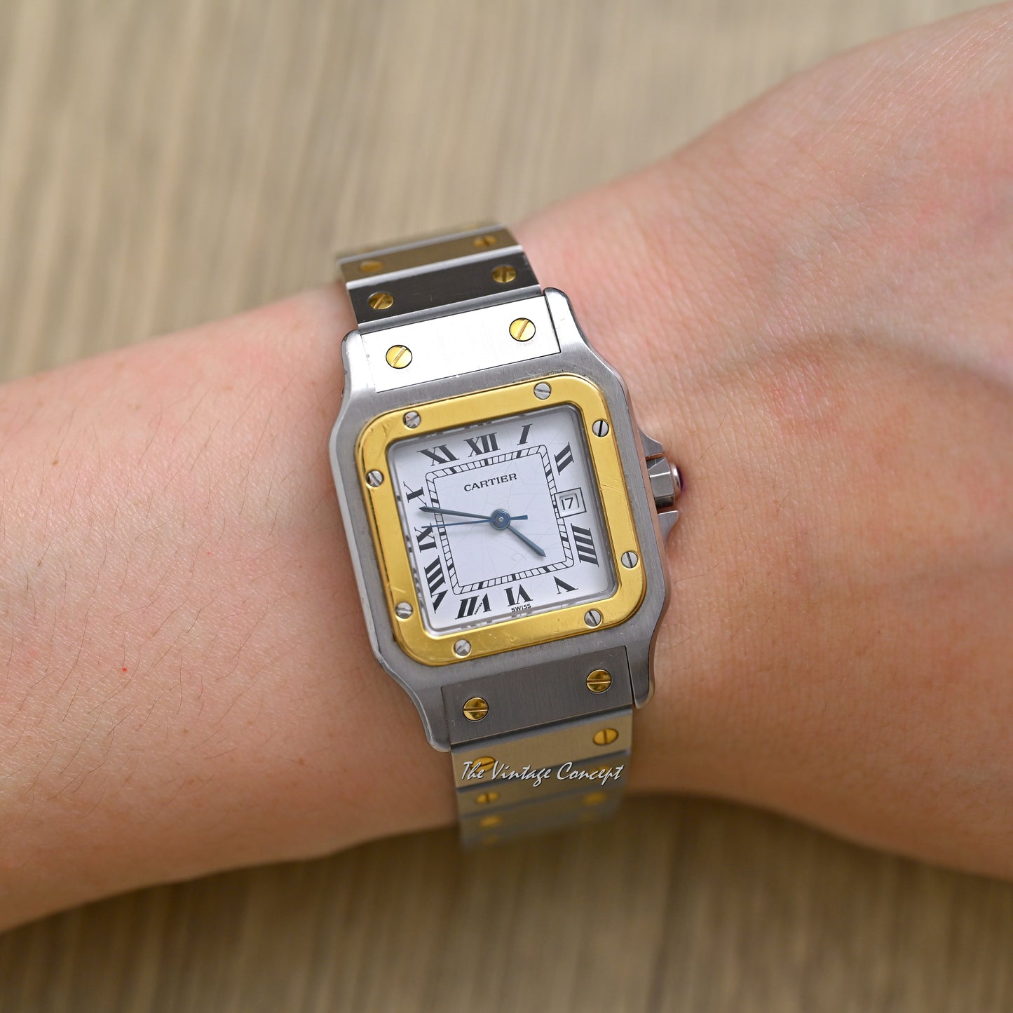 Cartier Two-Tone 18K Yellow Gold & Stainless Steel Santos Date Automatic Ref. 2961