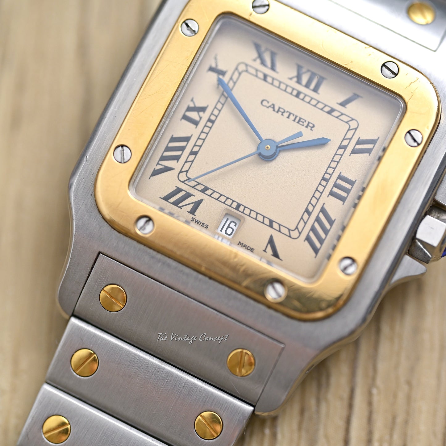 Cartier Two-Tones Santos Galbee with Quartz Ref. 187901
