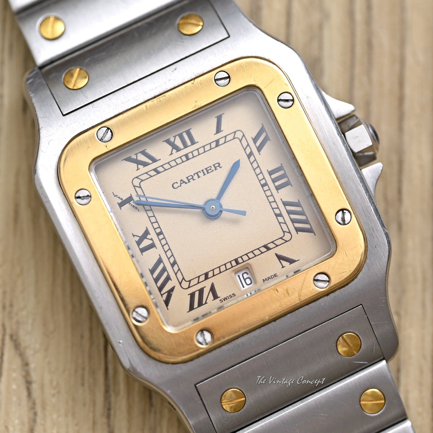 Cartier Two-Tones Santos Galbee with Quartz Ref. 187901