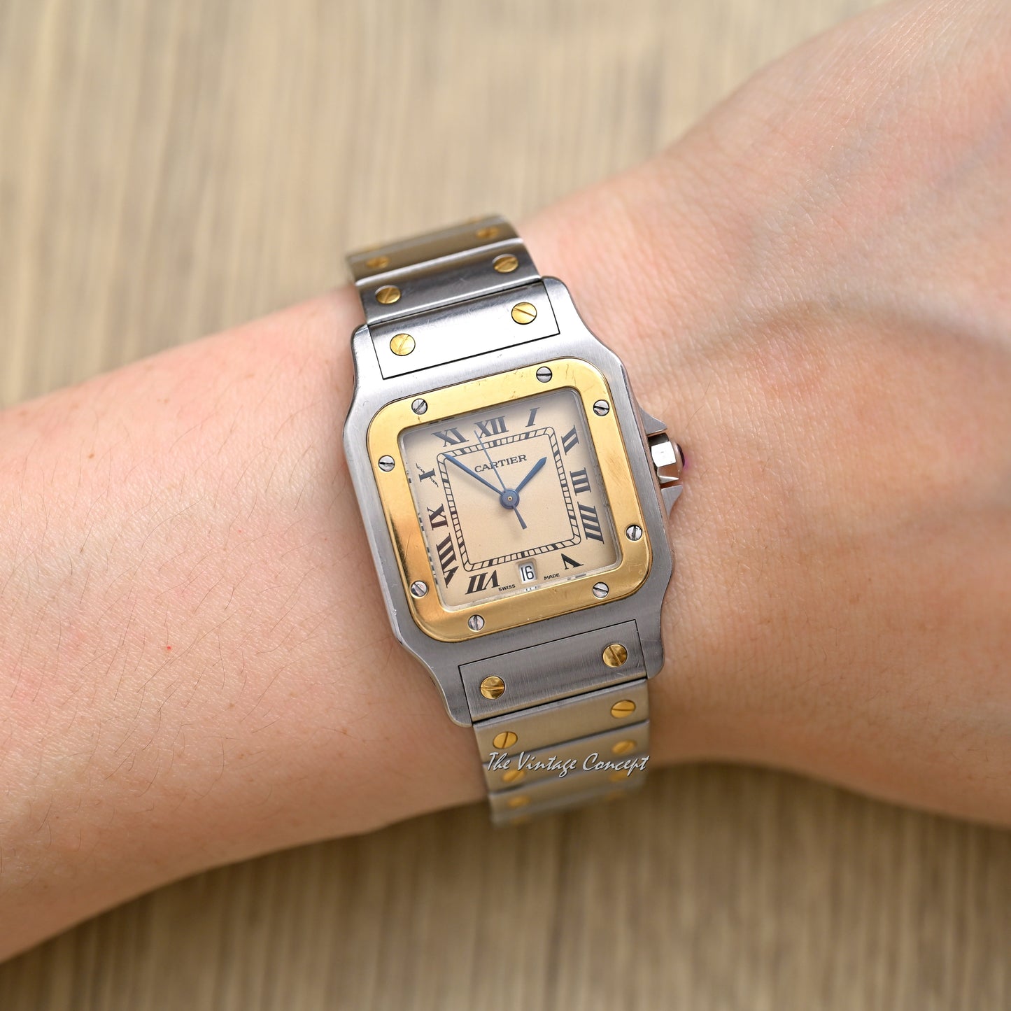 Cartier Two-Tones Santos Galbee with Quartz Ref. 187901