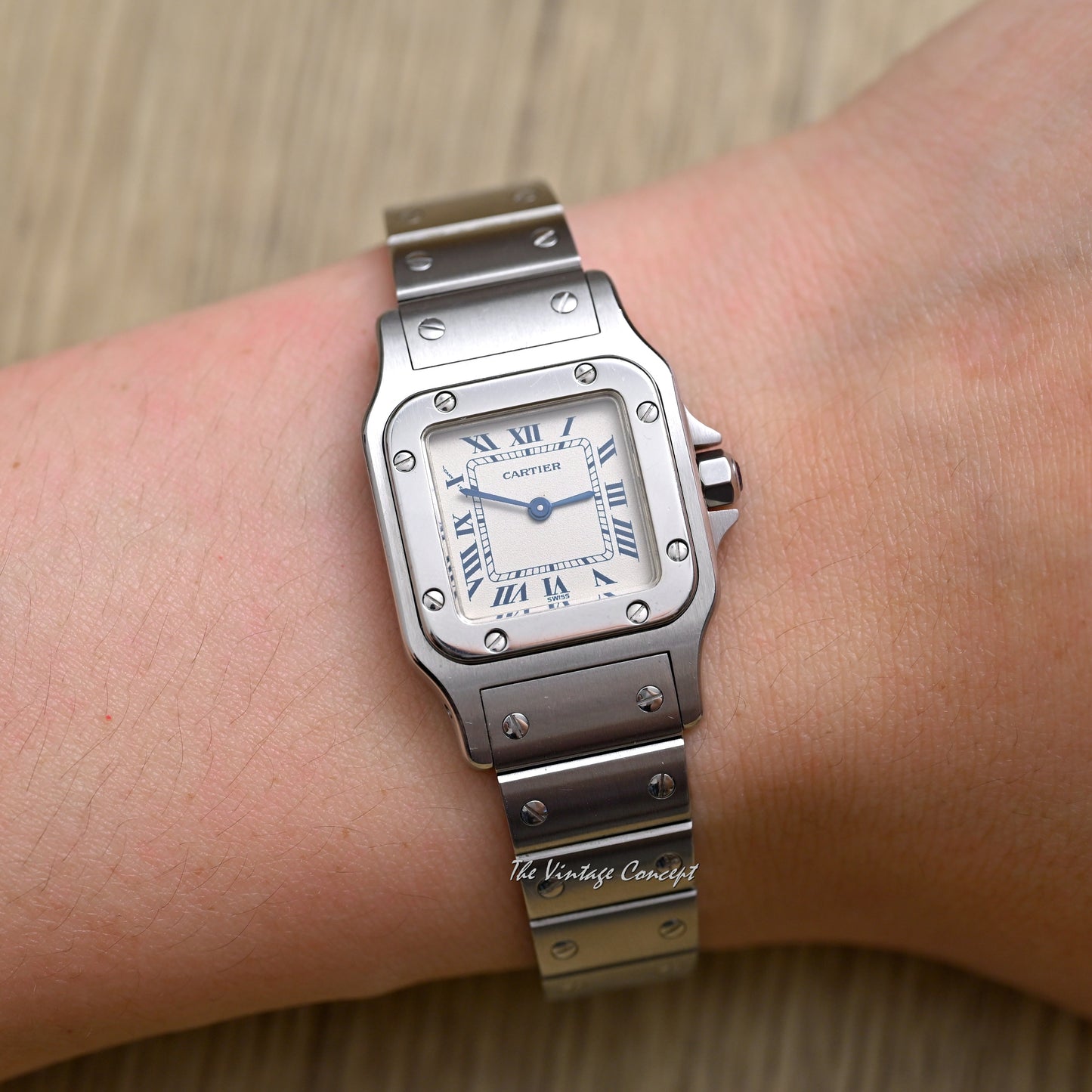 Cartier Steel Santos Galbee Small Size Quartz Ref. 1565