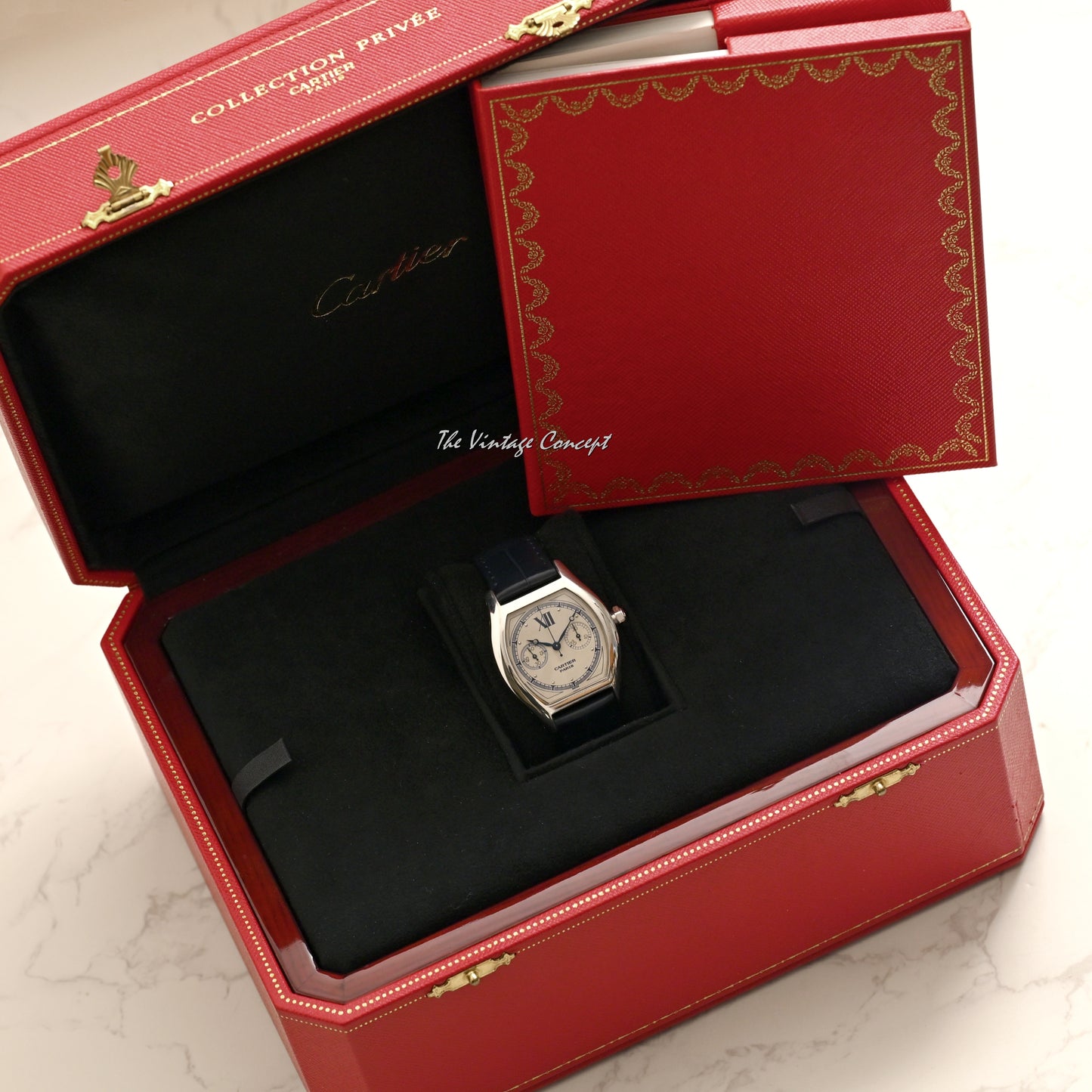 Cartier 18K White Gold Monopoussoir Tortue CPCP w/ Full set Ref. 2396B (SOLD)