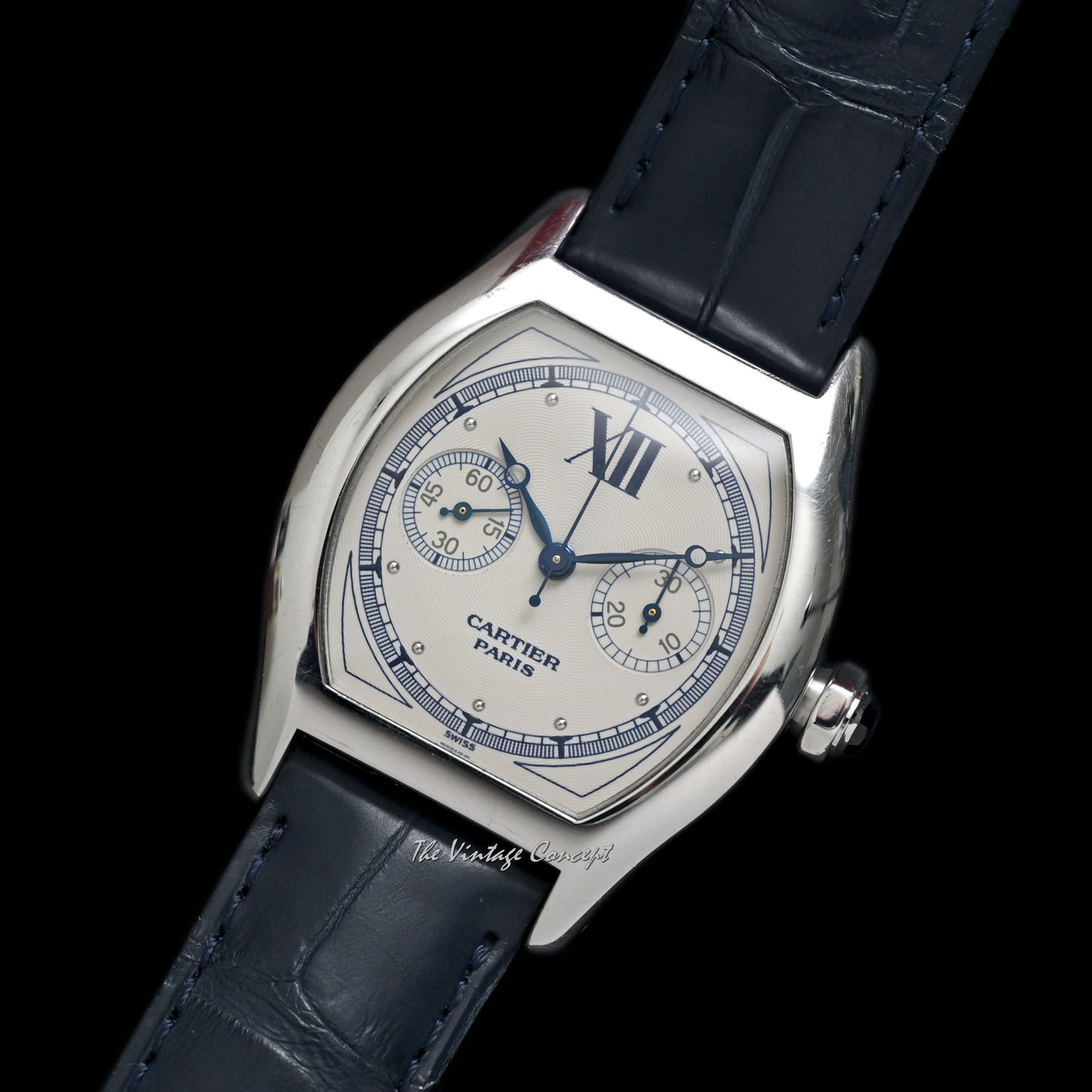 Cartier 18K White Gold Monopoussoir Tortue CPCP w/ Full set Ref. 2396B (SOLD)