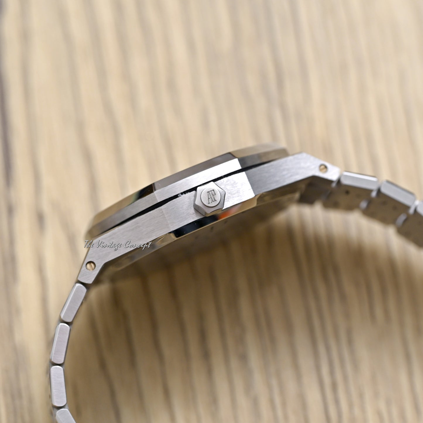 Audemars Piguet Steel Royal Oak Blue Dial with Dual time, Power Reserve & Date w/ box Ref. 25730ST