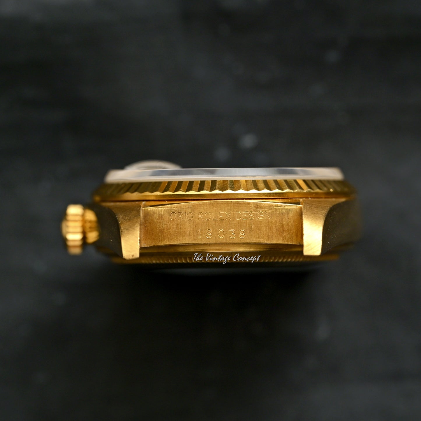 Rolex 18K Yellow Gold Day-Date Stella Gradient Oxblood Dial with Diamond Indexes w/ President Bracelet Ref. 18038