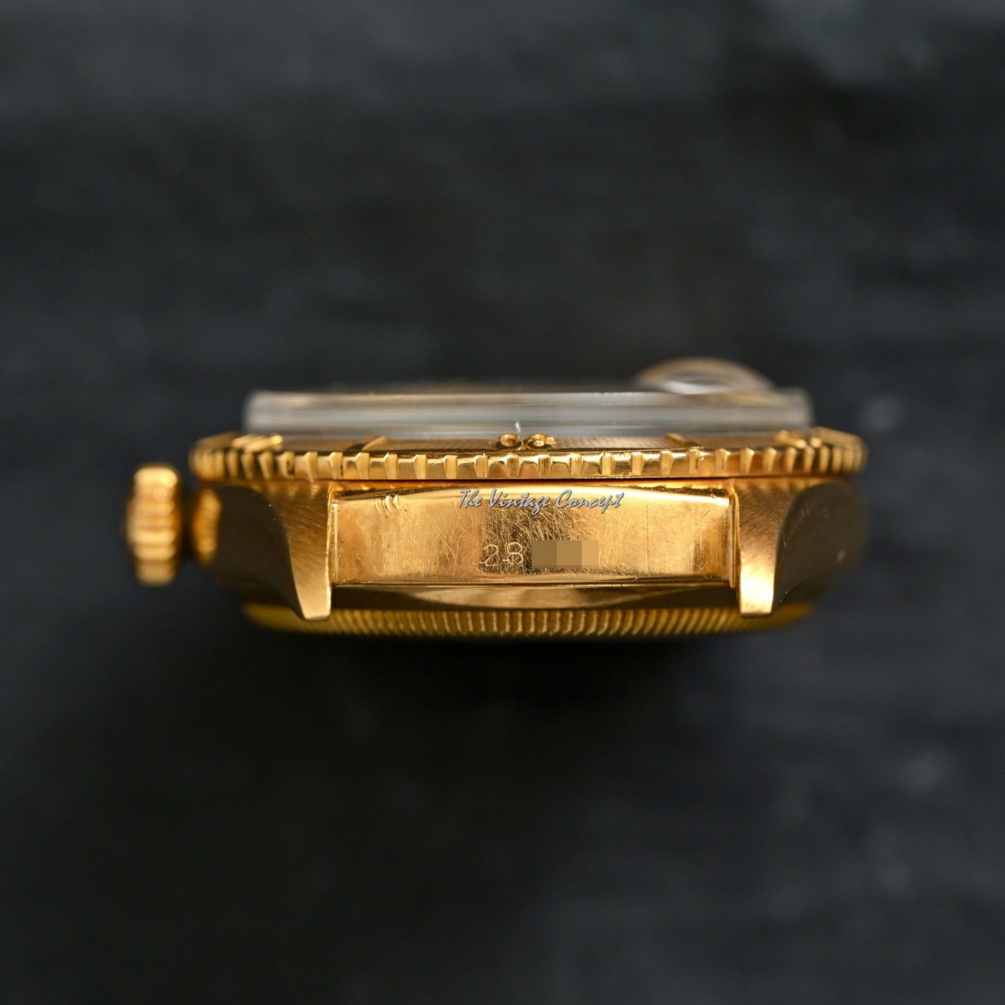 Rolex 18K Rose Gold Big Bubbleback Red “Datejust” Left Hand Ref. 6309 (Head Only)