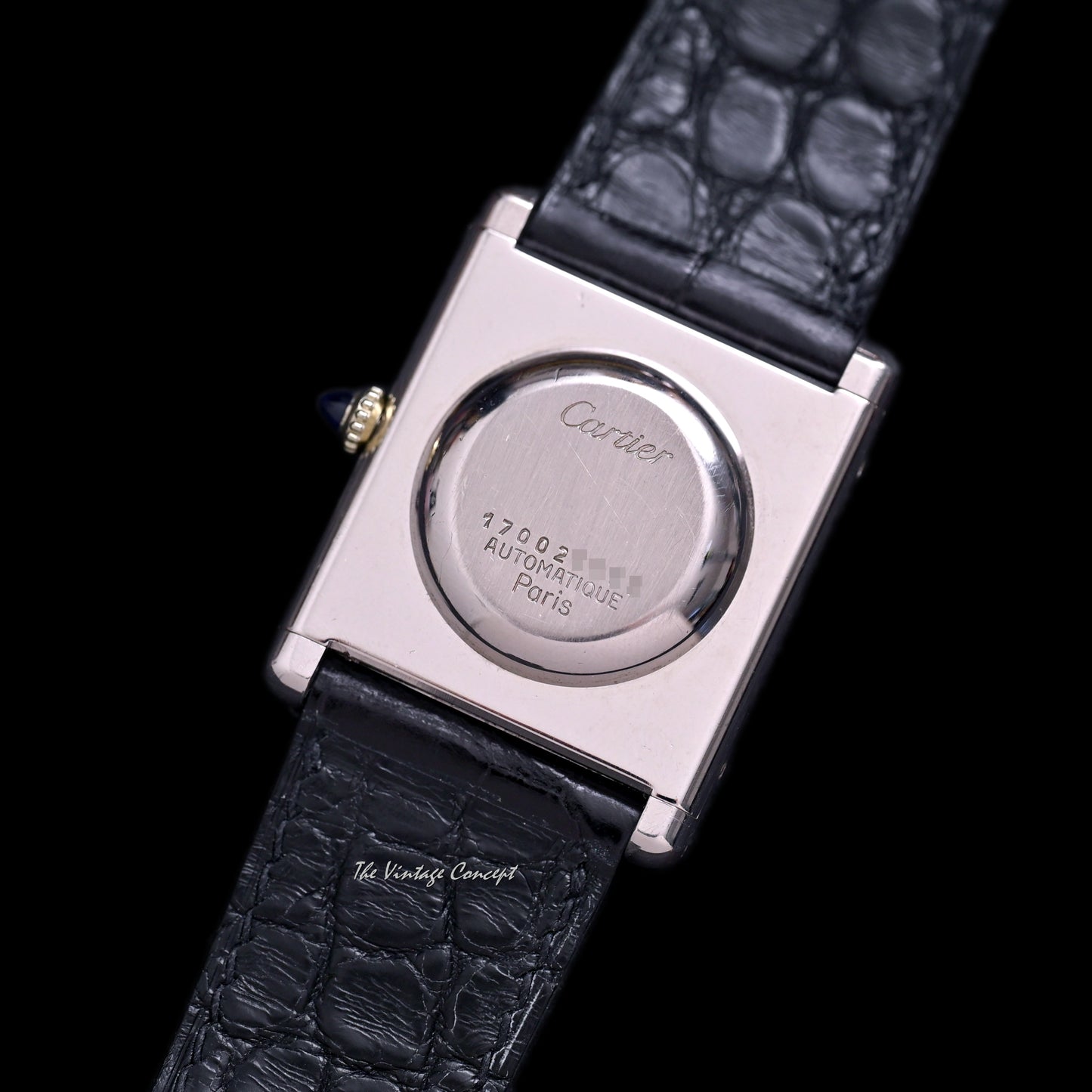 Cartier 18K White Gold Jumbo Tank Paris Dial Automatic Ref. 17002