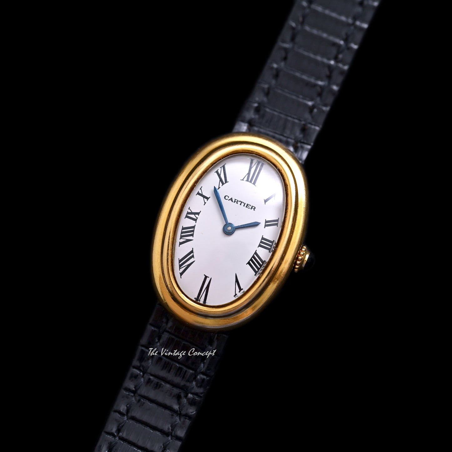 Cartier 18K Yellow Gold Baignoire Paris Dial Ref. 78094