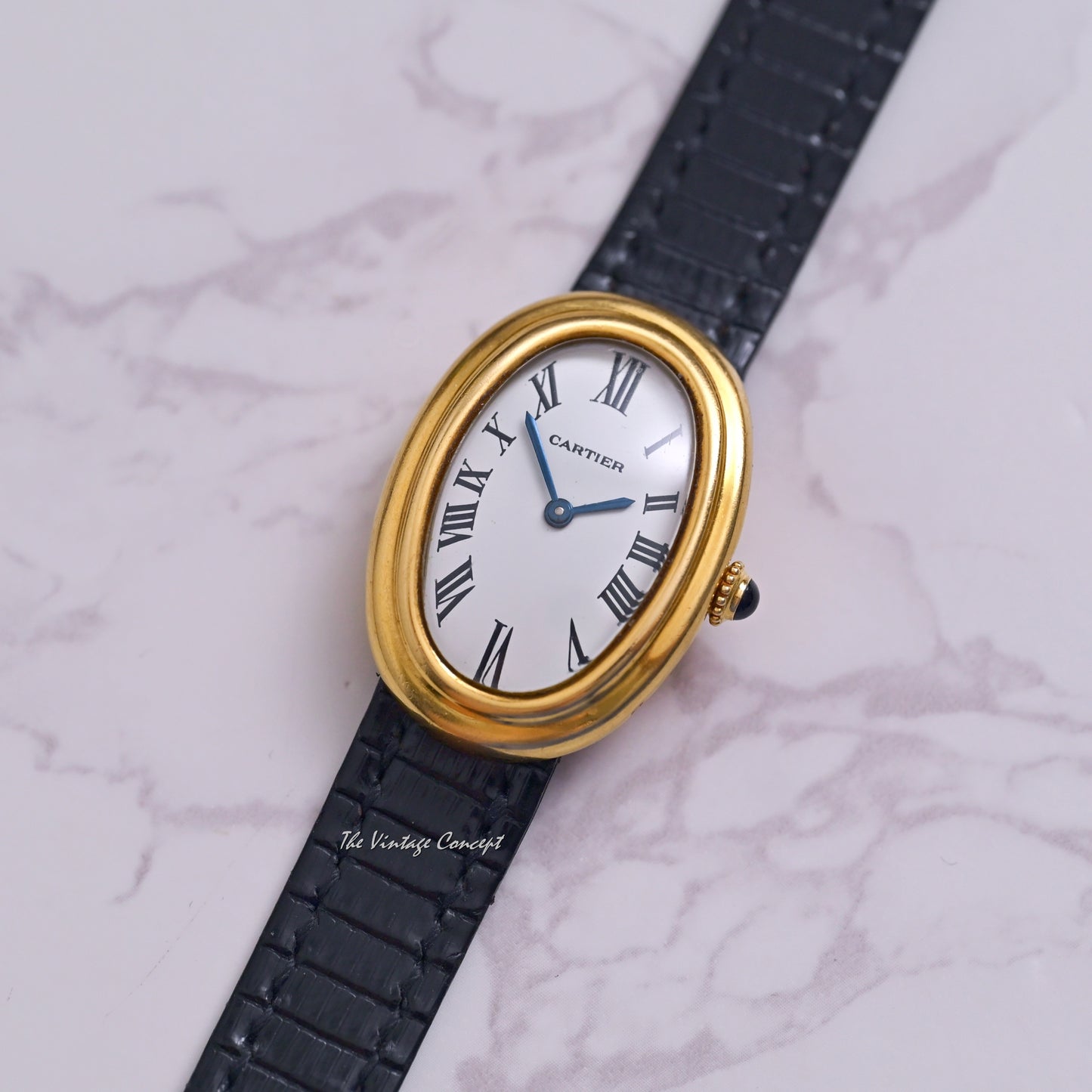 Cartier 18K Yellow Gold Baignoire Paris Dial Ref. 78094