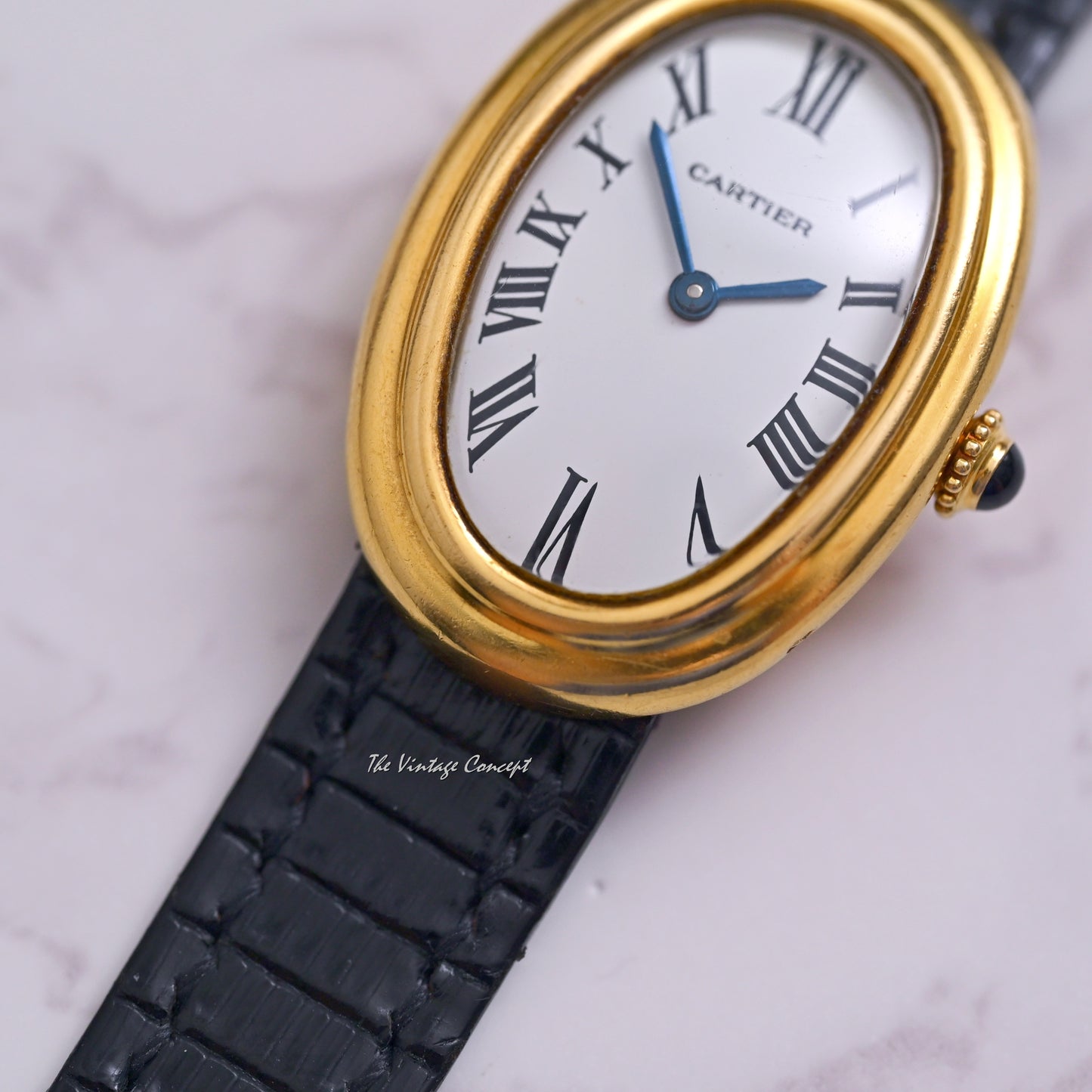 Cartier 18K Yellow Gold Baignoire Paris Dial Ref. 78094