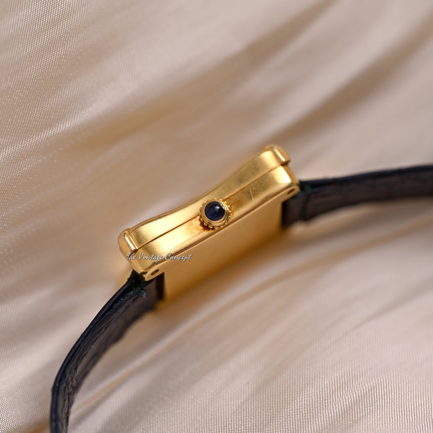 Cartier 18K Yellow Gold Bamboo Coussin SM Size Manual Ref. 78110