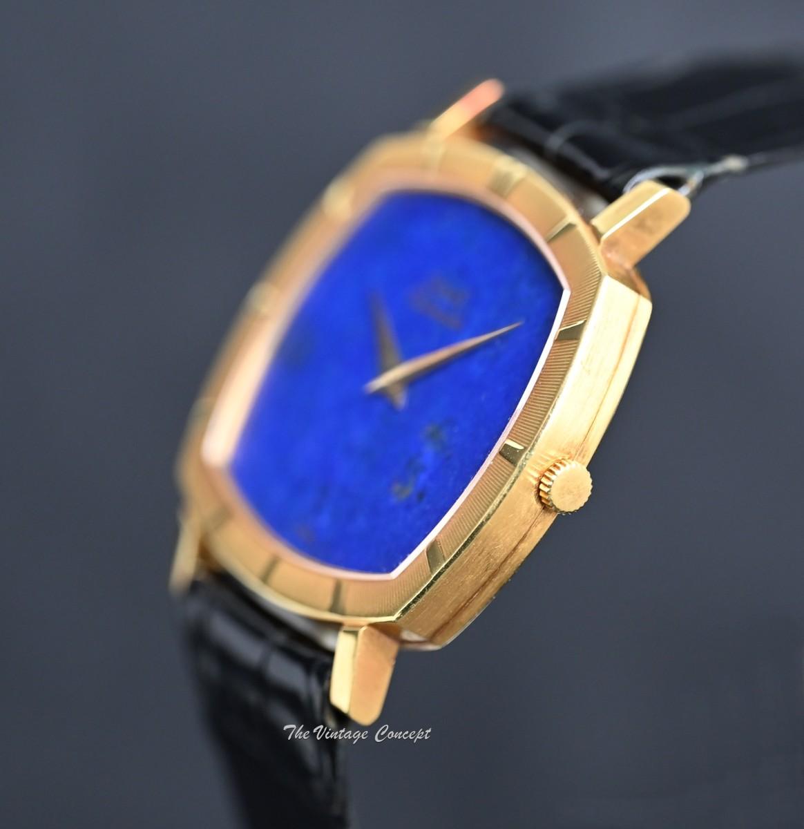 Piaget 18K Yellow Gold Lapis Lazuli Stone Dial Automatic 12423