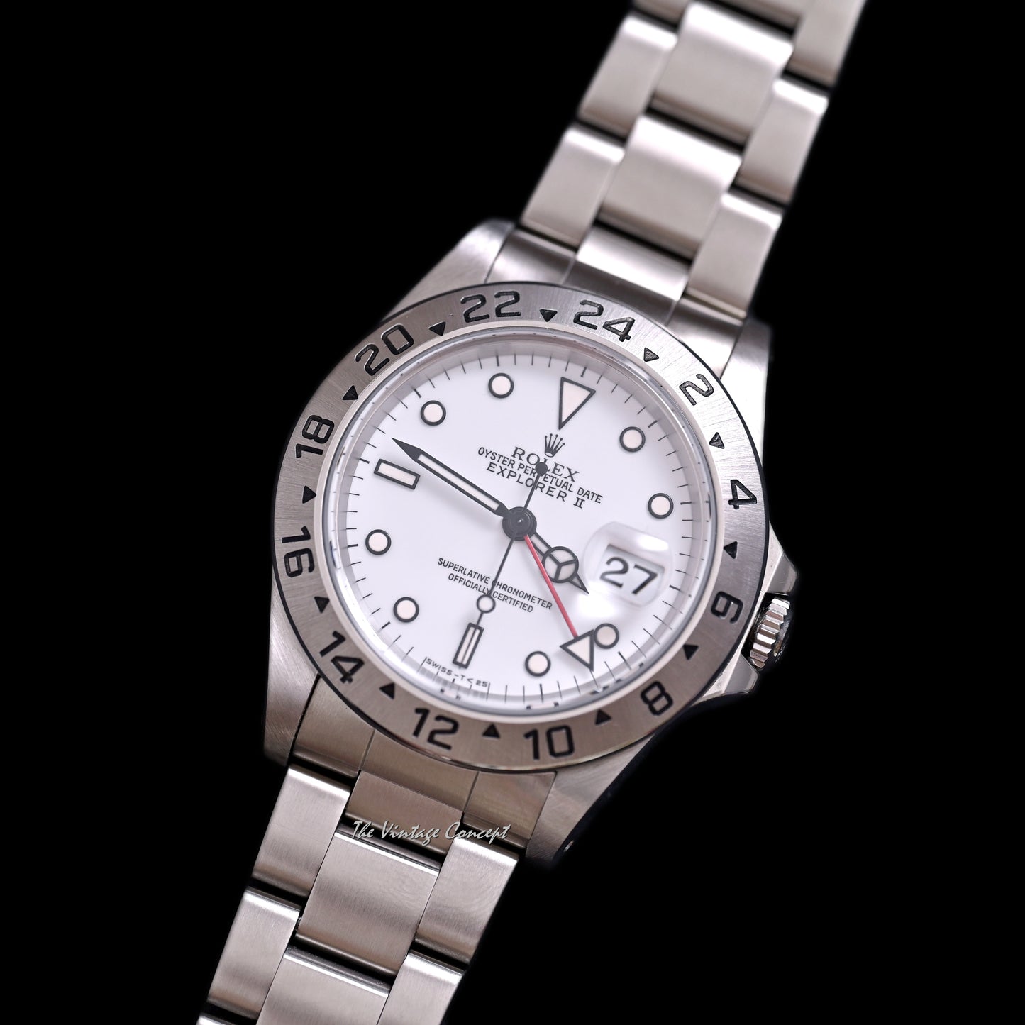 Rolex Steel Explorer II White Dial w/ Original Paper & Booklet Ref. 16570