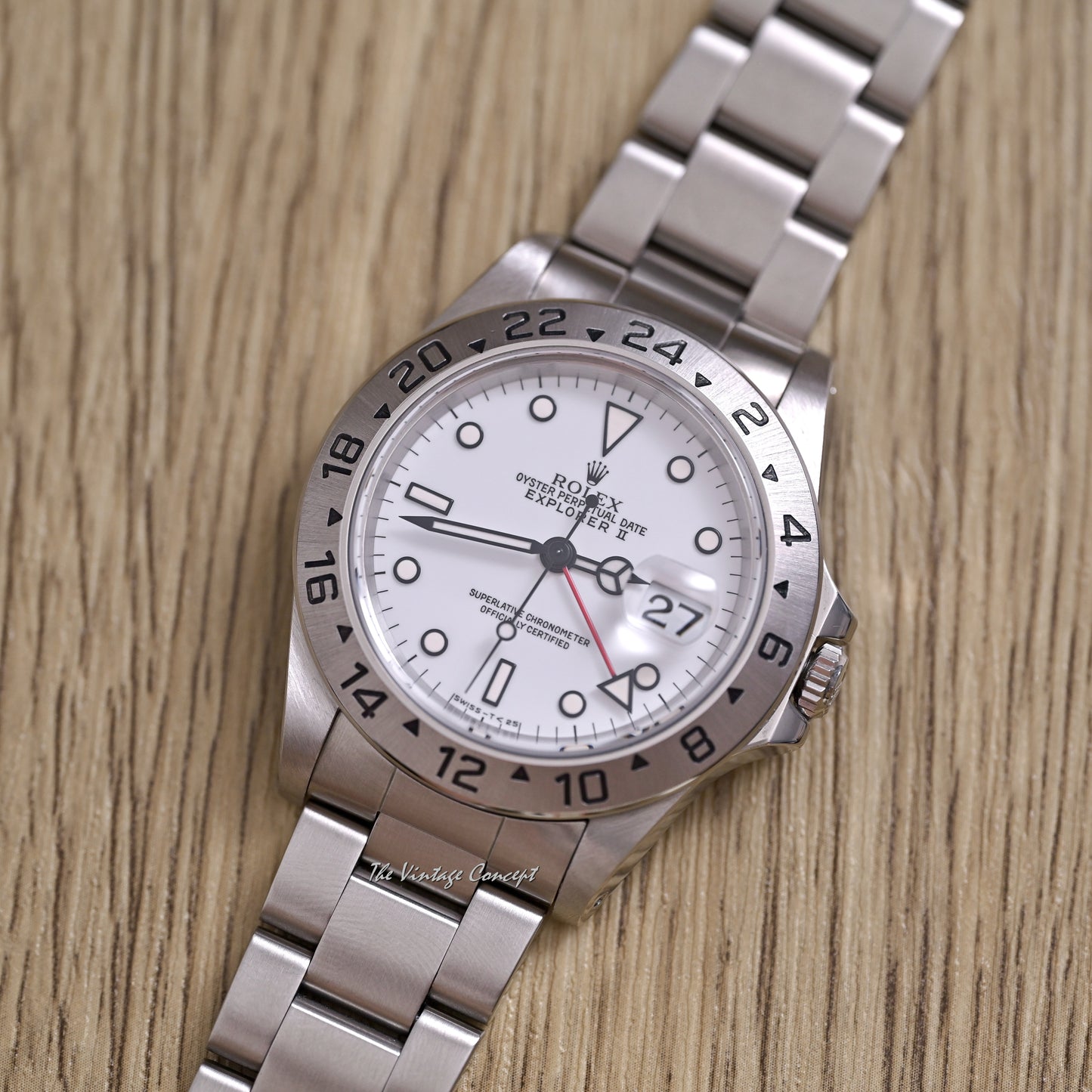 Rolex Steel Explorer II White Dial w/ Original Paper & Booklet Ref. 16570