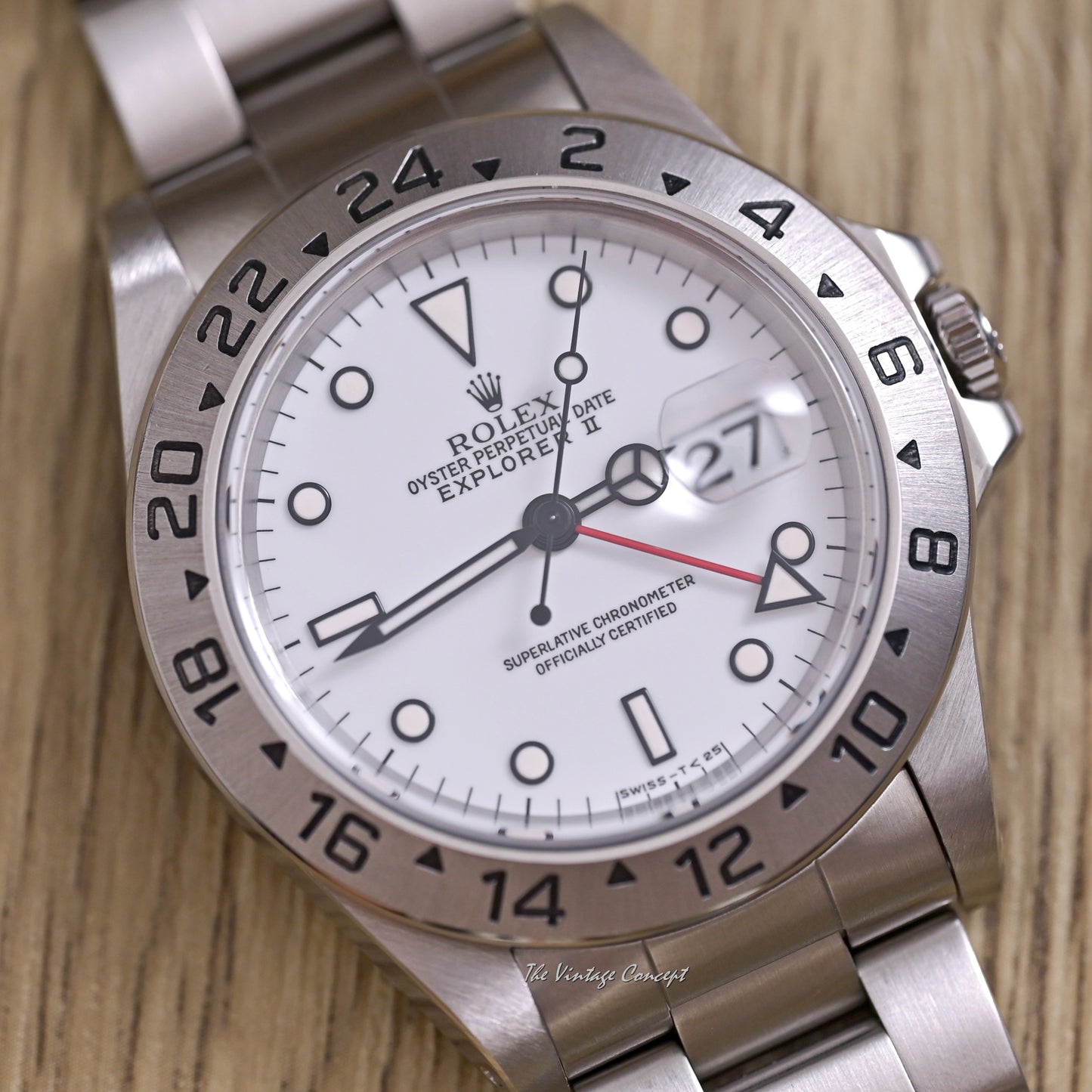 Rolex Steel Explorer II White Dial w/ Original Paper & Booklet Ref. 16570