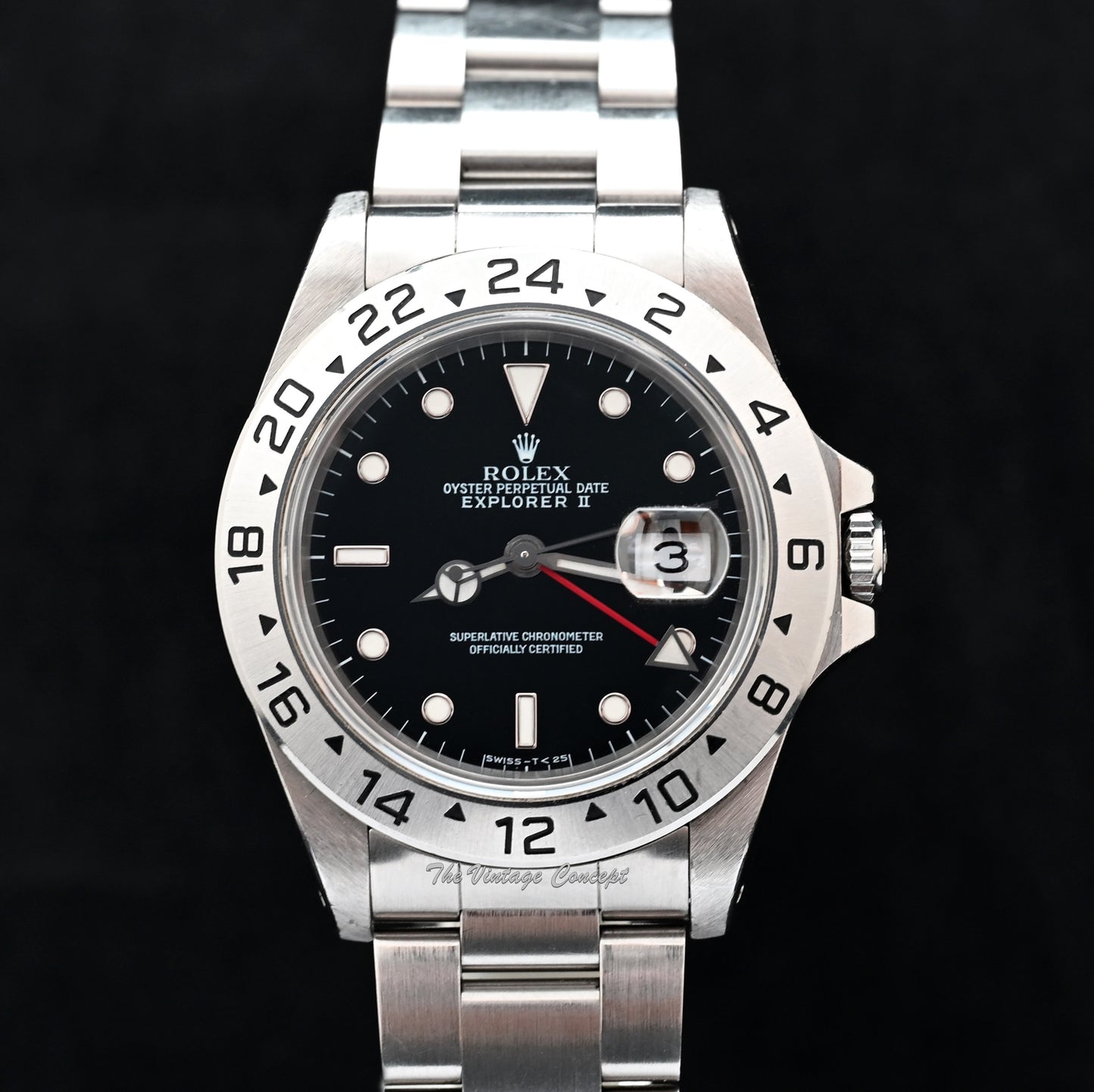 Rolex Explorer II Black Dial 16570 w/ Original Paper