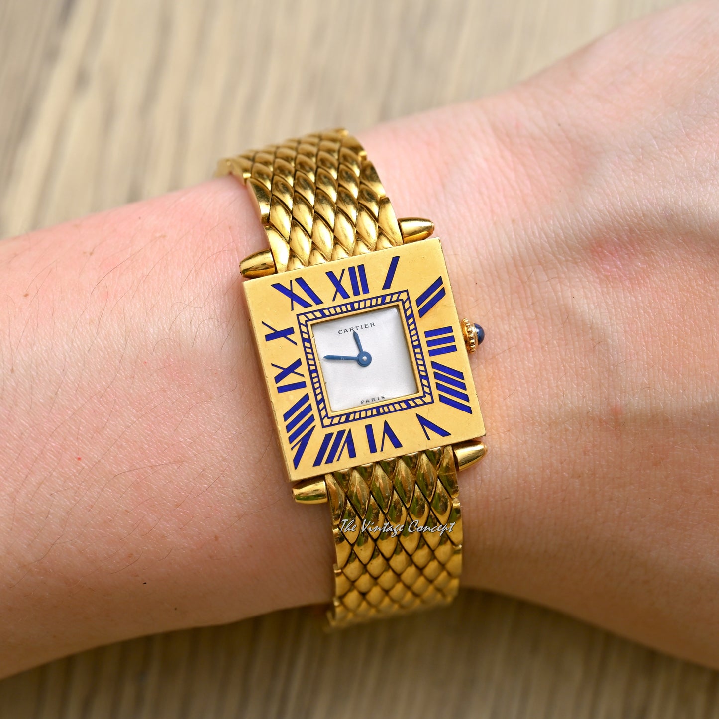 Cartier 18K Yellow Gold Obus Jumbo w/ Yellow Gold Braclet