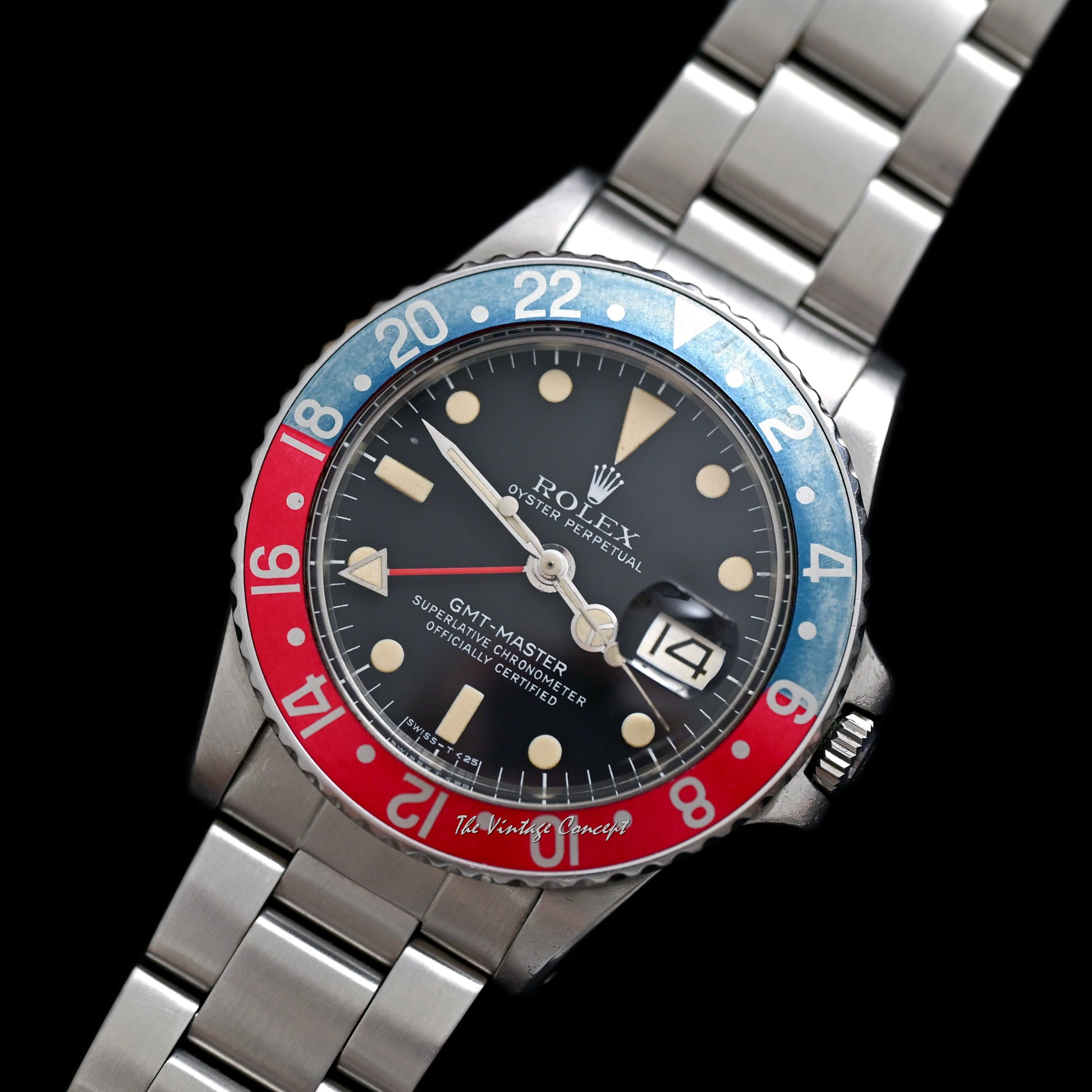 Rolex Steel GMT-Master “Pepsi” Matte Dial 1675 – The Vintage Concept