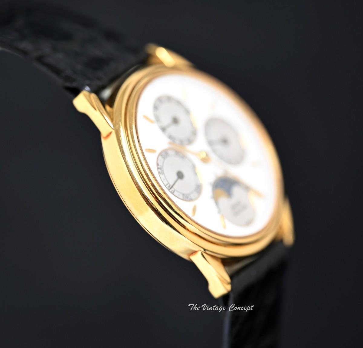 Piaget 18K Yellow Gold Gouverneur Triple Date Calendar Moon Phases Automatic Ref: 15958  (SOLD)