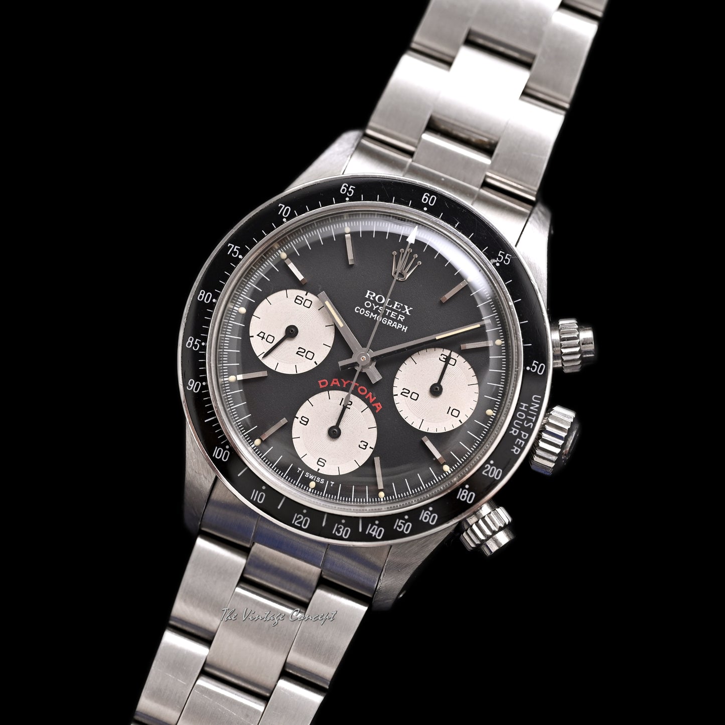 Rolex Steel Cosmograph Daytona Big Red Black Dial Ref. 6263