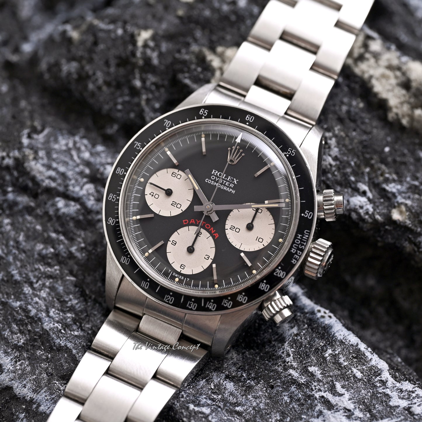 Rolex Steel Cosmograph Daytona Big Red Black Dial Ref. 6263