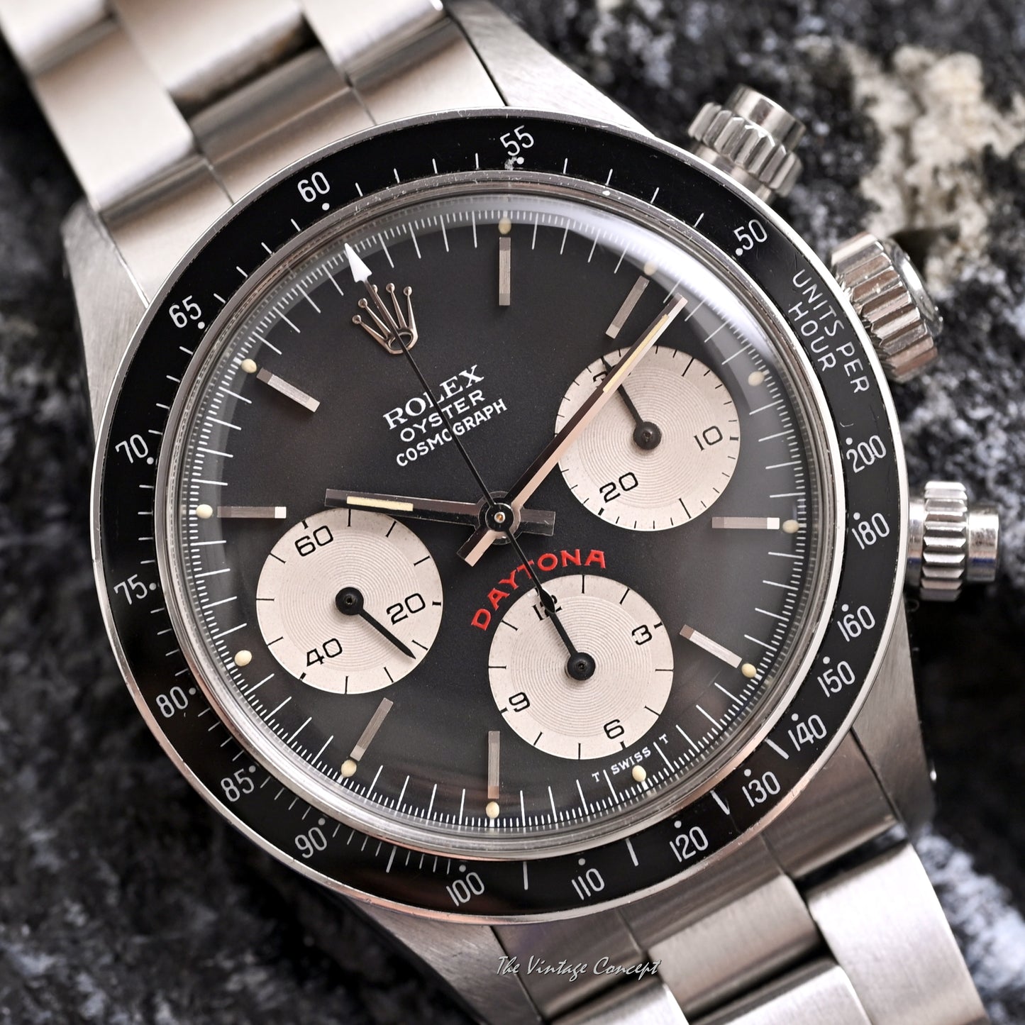 Rolex Steel Cosmograph Daytona Big Red Black Dial Ref. 6263