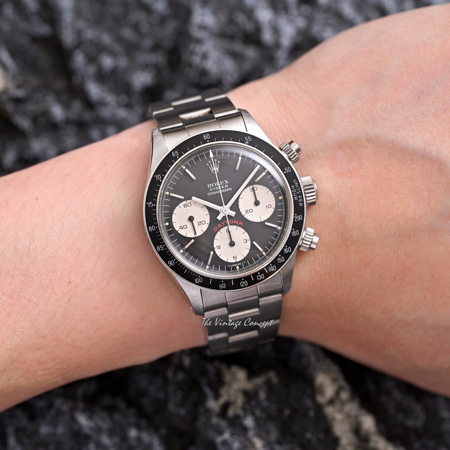 Rolex Steel Cosmograph Daytona Big Red Black Dial Ref. 6263