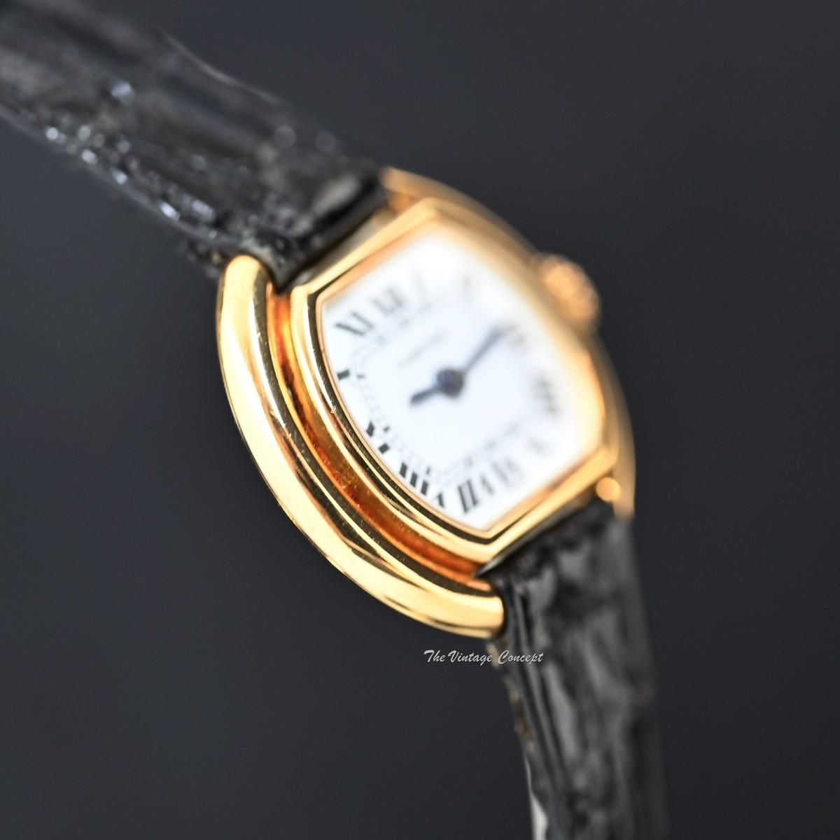 Cartier 18K Yellow Gold Ellipse Paris Dial Manual Wind 67081 w/ Original Guarantee  (SOLD)