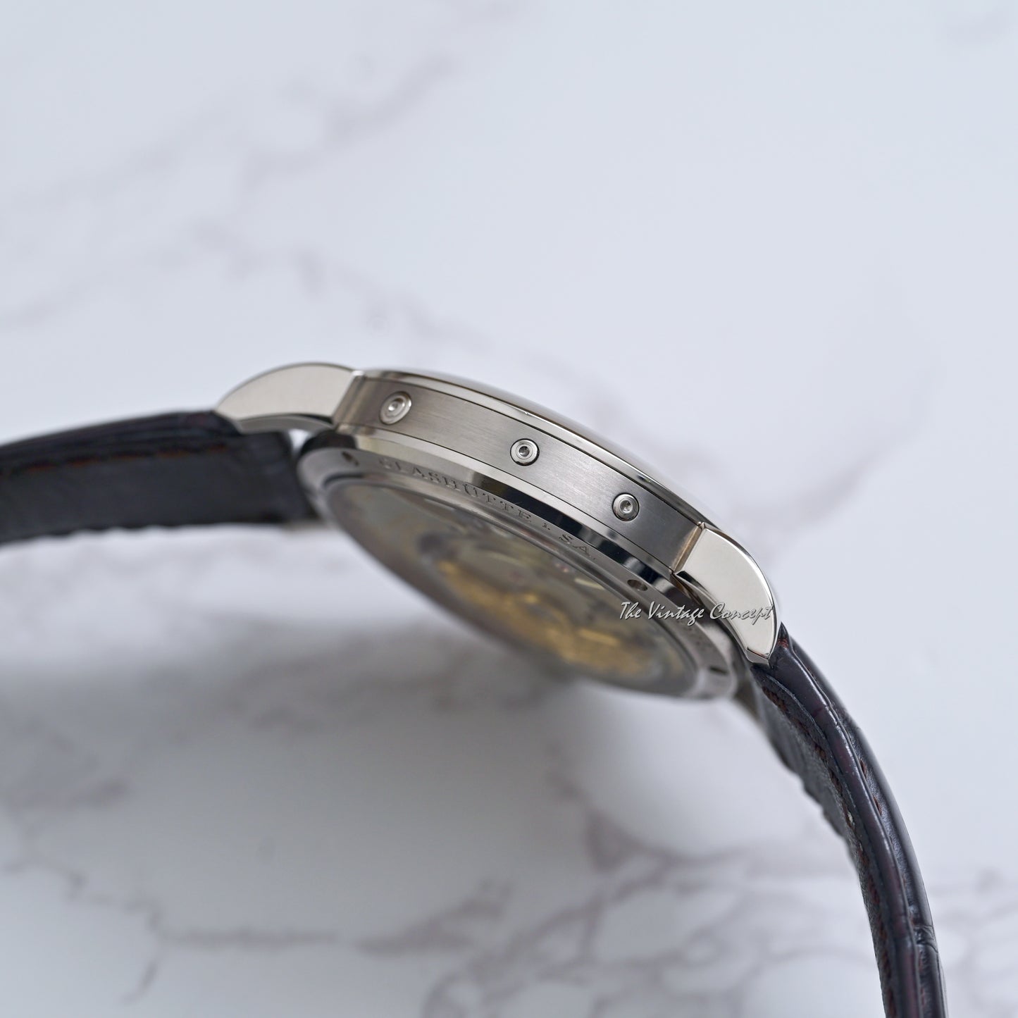 A.Lange&Söhne 18K White Gold Saxonia Annual Calendar w/ Full set Ref. 330.026 E / LS3303AP