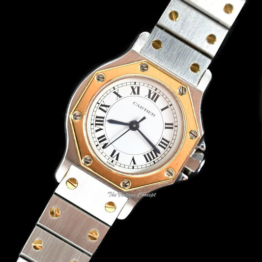 Cartier Octagon 25mm Two-Tone 18K Yellow Gold & Stainless-Steel Santos Automatic 0907  (SOLD)