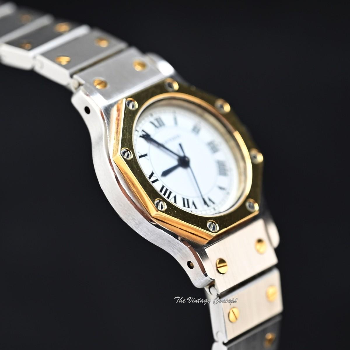 Cartier Octagon 25mm Two-Tone 18K Yellow Gold & Stainless-Steel Santos Automatic 0907  (SOLD)