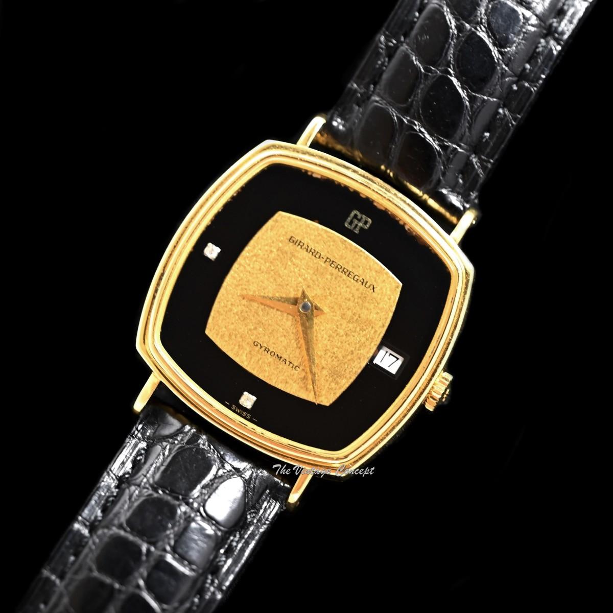 Girard-Perregaux 18K Yellow Gold Black & Gold Dial w/ Diamonds Automatic w/ Original Guarantee