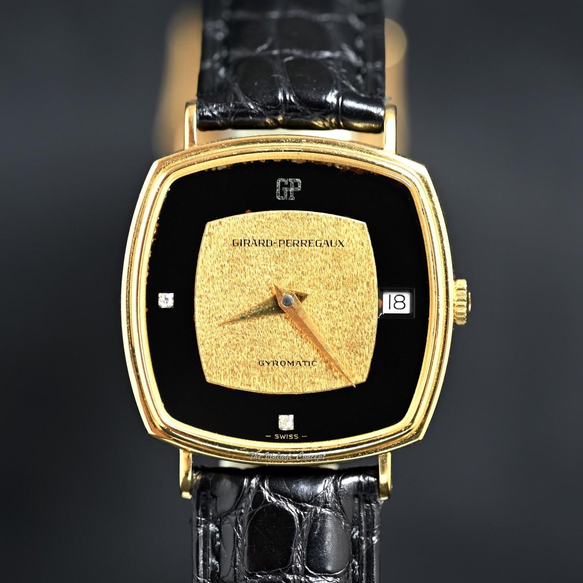 Girard-Perregaux 18K Yellow Gold Black & Gold Dial w/ Diamonds Automatic w/ Original Guarantee