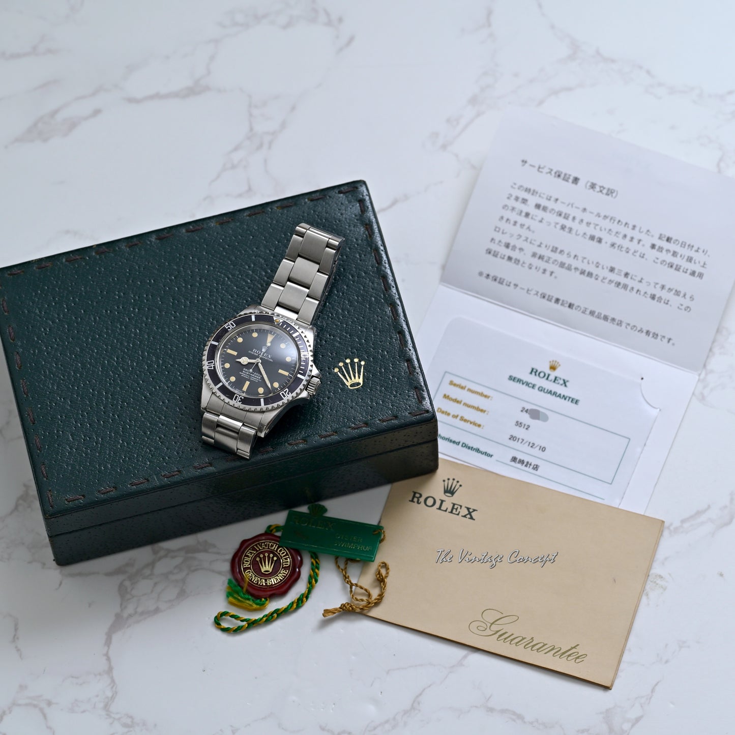 Rolex Steel Submariner Four line Matte Dial Ref. 5512