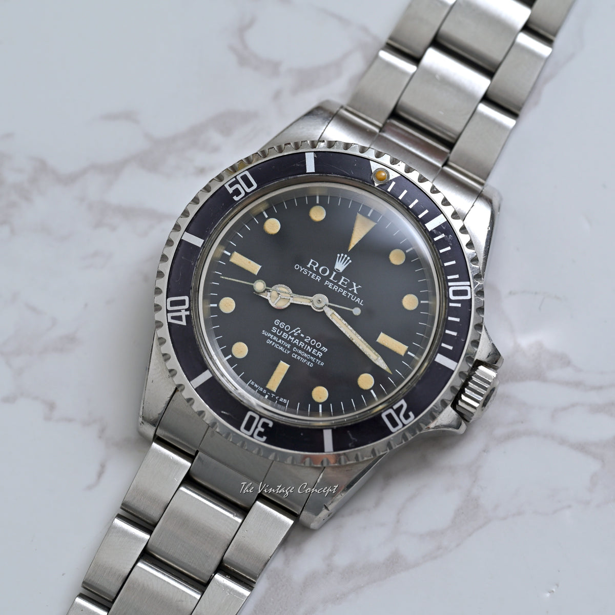 Rolex Steel Submariner Four line Matte Dial Ref. 5512 – The Vintage Concept